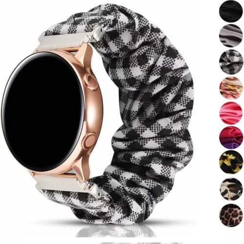 20mm 22mm Watch Strap for Samsung Galaxy Watch /Active 2 /Huawei Watch GT2/Amazfit Bip for Nylon Elastic Soft Loop Strap
