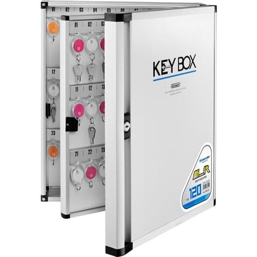 Aluminum alloy Key Cabinet Wall Mounted Security Management Keybox Storage Safes Contain key cards For Company Home Office B8120