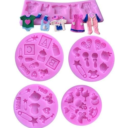 Cute Baby Silicone Fudge Cake Mold Kitchen Baking Mold Cake Decoration Mold Model Tool Fudge Candy Chocolate Candy Cupcake Mold