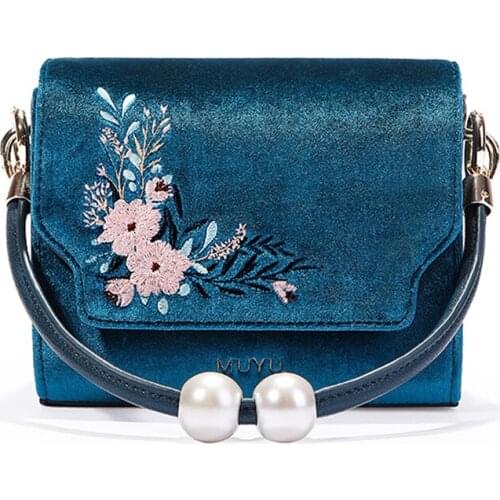 Embroidered Bag WOMENS Bag Retro Suede Crossbody Bag Hand Square Sling Bag messenger bag purses shoulder bag crossbody bags