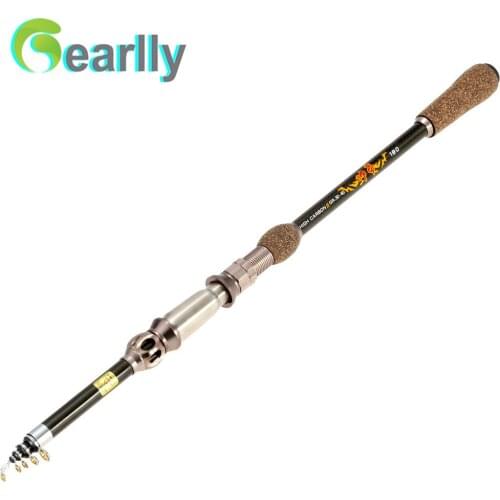 Superhard 1.8m 2.1M 2.4M 2.7M Carbon Fishing Rod Travel Telescopic Fishing Pole Spinning Casting Saltwater Fishing Tackle Rods