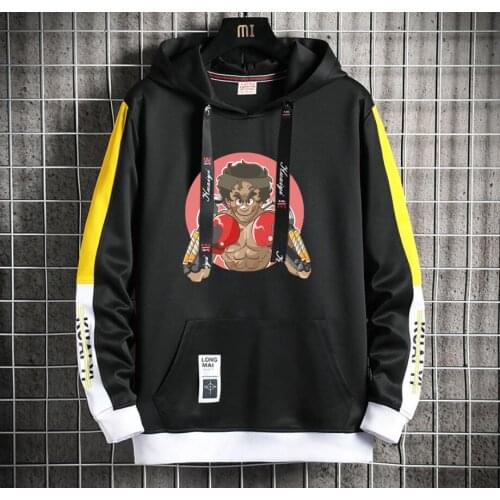 Anime MEGALOBOX Hoodie women men Popular Harajuku Hoodeds Pullover Streetwear Casual Fake Two-Piece jacket coat