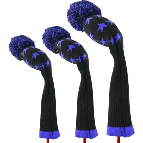 NRC Golf 3 pcs/set Wood Headcover for Driver Fairwaywood Knitted Covers 460cc 135 set