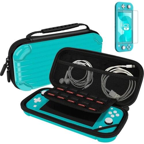 Ultra Slim Portable Hard Shell Pouch Travel Game Bag Carrying Case With 10 Game Cards Holder for Switch Lite Console Accessories