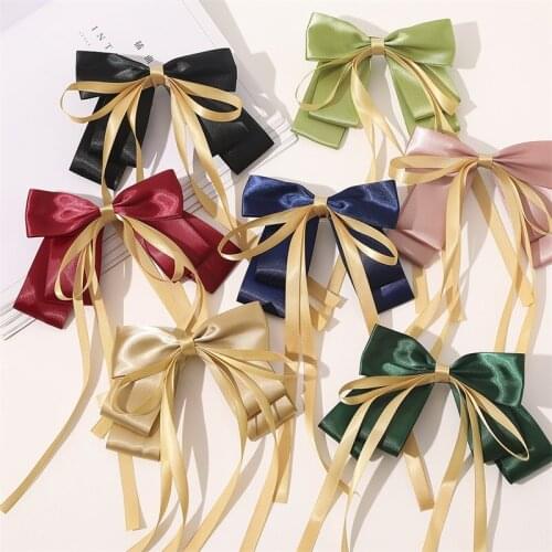 Fashion Hair Clips for Women Colorful Solid Color Butterfly Ribbon Hairclip Girls Hair Barrettes Hair Accessories Hair Clips New