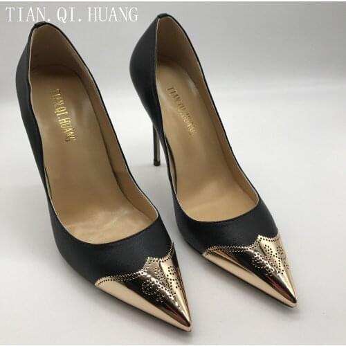 2017 New Style Women Pumps High Heels Pointed Toe Black Shoes Woman High Heels Sexy Fashion shoes Size 35-42