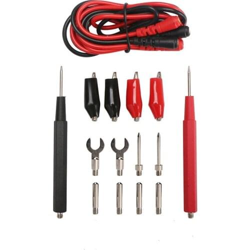 1set/16pcs Multifunction Test Lead Cable Banana Plug Multimeter Alligator Clip