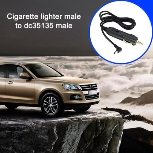 12V 1A DC 5.5x2.1mm Power Car Vehicle Charger Adapter DC Angle Right With 2m/6.6ft Cable Cord Retractable Fuse Jack Y1V4