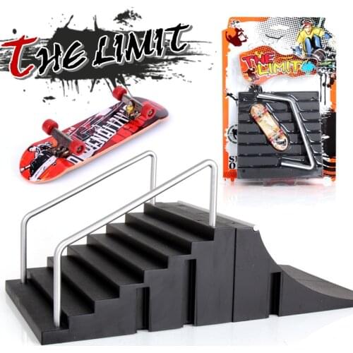 14cm Mini Skateboard Finger Skatepark Dacing Floor Professional Ramp Assembled Skate board mini fingerboard as a gift