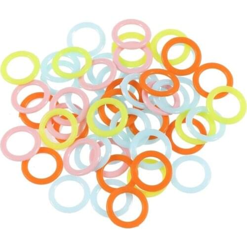 20/40/60/80/100pcs Stitch Markers Rings Crochet Stitch Marker Crocheting Knit Latching Knitting Needle Clip DIY Sewing Tools