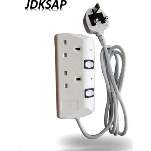 3M Extension Cord Socket UK Plug British Standard Power Socket Independent Switch Socket UK 250V 13A Power Board 2 Socket