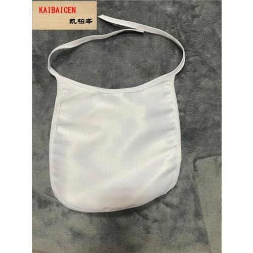 50pcs/Lot Fashion DIY Sublimation Blank Baby Bib Handkerchi with Chain for Sublimation Ink Boys Girls Baby Stuff