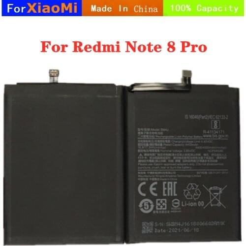 New BM4J Battery For Xiaomi Redmi Note 8 Pro Note8 Pro Phone Battery 4500mAh High Quality Genuine Replacement Batteries