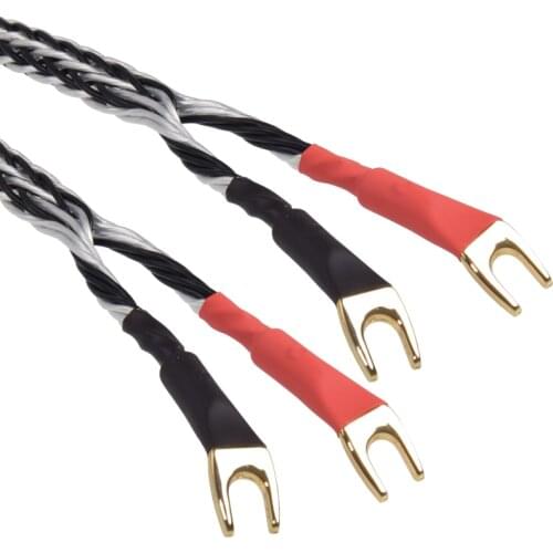 ATAUDIO Copper and Silver Hifi Speaker Jump Cable High Quality Silver-plated hifi speaker Cable
