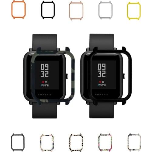 100pcs Colorful Frame PC Protect Case Shell Cover for Xiaomi Amazfit Bip BIT Lite Youth Smart Watch