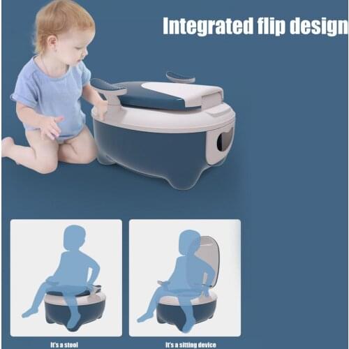 Baby Potty Training Toilet Seat Comfortable Backrest Pots Home Portable Baby Pot For Children Potty Toilet Bedpan Cartoon Pots