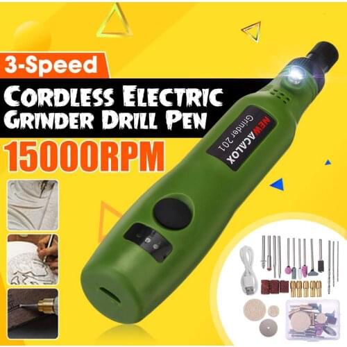 USB Electric Engraver Drill Power Hand Tools Electric Grinding Mini Wireless For Jewelry Wood Dremel With Accessories Set