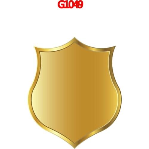 Cool Design Police badge Carbon StickerPVC Decal Sticker Car Motorcycle Car Styling