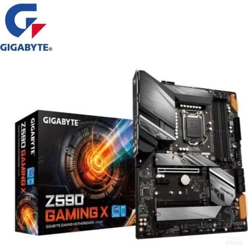NEW For Gigabyte GA Z590 GAMING X Motherboard LGA 1200 Z590 Desktop Mainboard Support i3 i5 i7 10400F 10400 10100F 10700K
