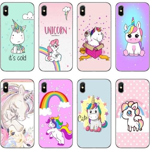 Cute Colorful Cartoon Unicorn Accessories Phone Case For Samsung Galaxy M30 J8 J7 J5 Pro J6 J4 Prime A6 A8 A9 Plus J3 2018 2017