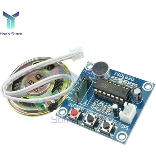 ISD1820 Recording Module Power Amplifier Board Playback Module Audio Telediphone Board With Microphones Loudspeaker for Arduino