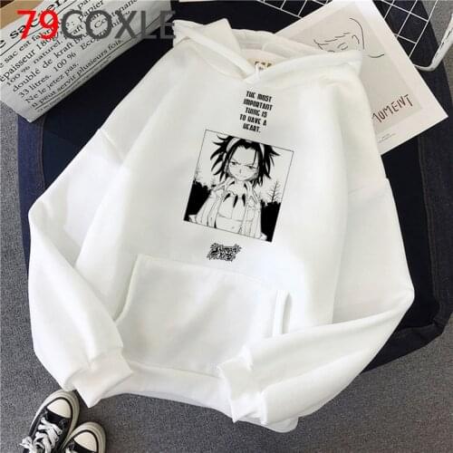 Shaman King hoodies men harajuku printed grunge men pullover harajuku plus size