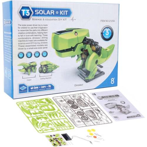 Solar Robot Building Kit Assembled Plastic Educational Children Technology Model Toy