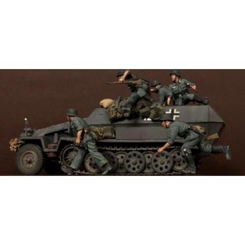 Resin soldier 5-person kit model 1:35