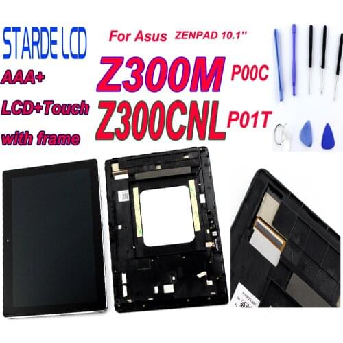 New LCD for Asus Zenpad 10 Z300M P00C Z300CNL P01T LCD Display Touch Screen Digitizer Assembly with Frame Repair Parts