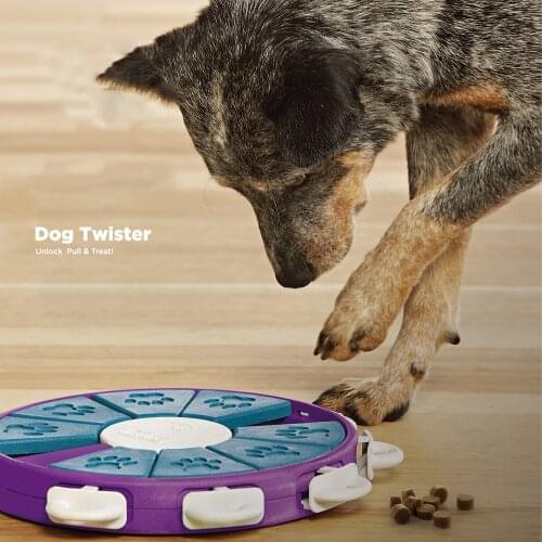 Dog Educational Toys Pet Training Toys for Dog Slow Food Bowl Crazy Game Spinning Turntable Snack Pet Supplies Higher Difficulty