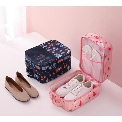 Portable Travel Shoes Organizer Bag Waterproof Dustproof Shoe Cover Storage Bags For Women Men Sports Shoes Package Storage Case