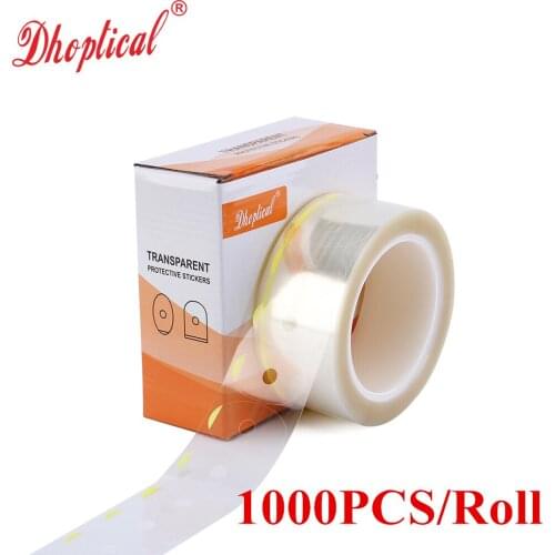 Glasses transparent paste 1000pcs/roll 2 diffrernt model lens processing use glasses accessories