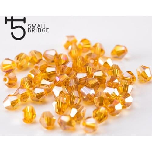 3 4 6mm Faceted Austria Bicone Crystal Beads Accessories For Jewelry Making Diy Perles Glass Spacer Beads Wholesale Z223