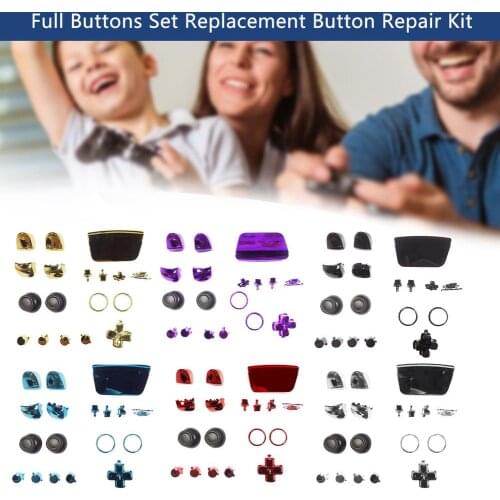 Replacement D-pad R1 L1 R2 L2 Triggers Share Options Full Set Face Buttons Repair Kits For DualSense 5 PS5 Controller