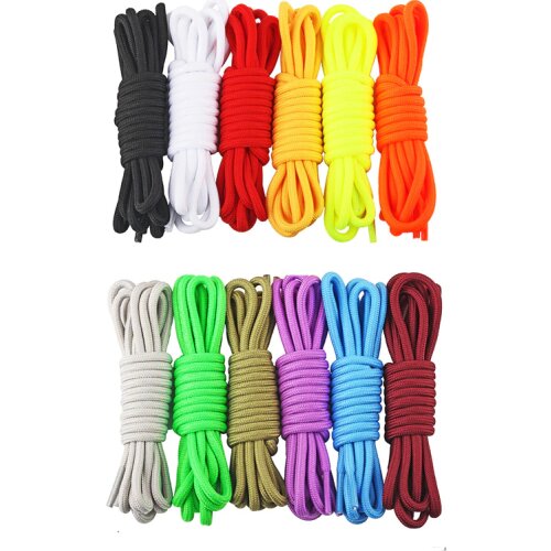 1Pair Round Solid Shoelaces Top Quality Polyester Shoes Lace Solid Classic Round Shoelace 50cm,80cm,100cm,120cm