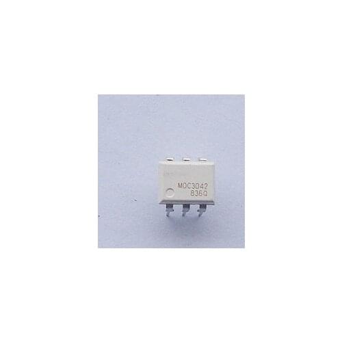 10pcs/lot MOC3042 DIP-6 ZERO-CROSS OPTOISOLATORS TRIAC DRIVER OUTPUT