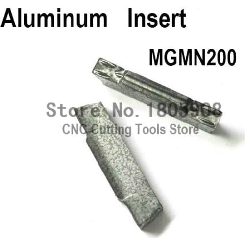 Free shopping 10pcs MGMN200 for Aluminum slot cutting slot cutter carbide hard alloy blade for aluminum general parts