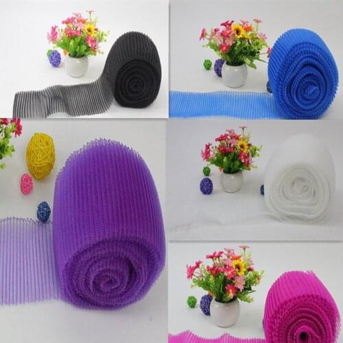 16CM Crinoline Pleated Horsehair Hair Accessories Bridal DIY Fascinators Net Craft Fabric Material 20Yards/Lot