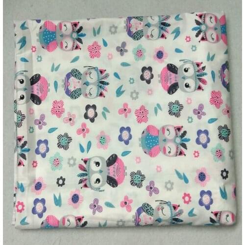 160cm Width Cartoon Owl Queen Printed 100% Cotton Fabric Animal Patchwork baby cloth apparel dress quilting home decoration