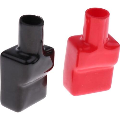 2 Pcs Battery Terminal Covers Positive & Negative Insulation Boots Protector for Cars Boats and Trucks Dropshipping