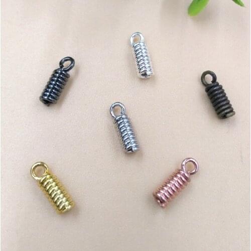 200 PCS 3mm*8mm Copper Snap Hook Connectors Charm Silver Color Antique Bronze Raw Brass Clasps DIY Jewelry Component