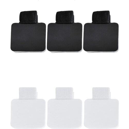 XRHYY 3 PCS Self-Adhesive Leather Pen Holders Clips with Elastic Loop For Planners School Students Hospital Notebooks