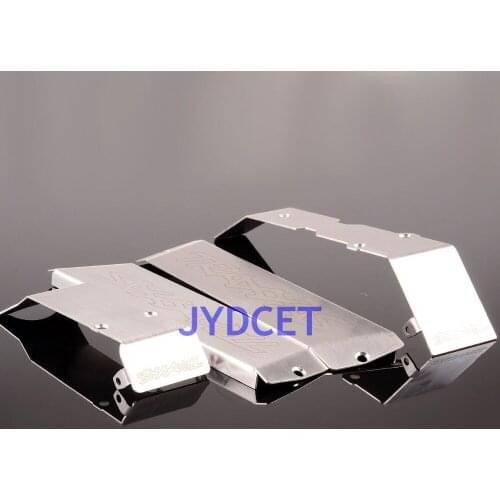 4pcs 1:10 Stainless Steel Chassis Armor Protection Skid Plate For RC CAR 1/10 Traxxas E-Revo 2.0 VXL 86086-4