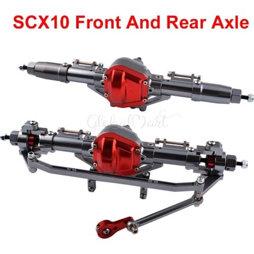 Rc Car Complete Alloy Front And Rear Axle With Arm CNC Machined For 1:10 Rc Crawler AXIAL SCX10 RC4WD