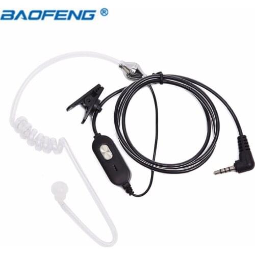 Baofeng 1 Pin Covert Air Acoustic Tube Headset Earpiece for Baofeng Walkie Talkie BF-T1 UV-3R Plus BF-T8 Mini Radio