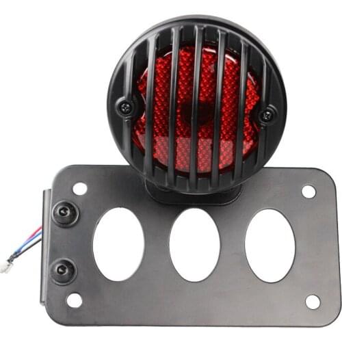 Motorcycle Side License Plate Bracket License Plate Motorcycle Turn Signals Tail Lamp Harley Refitting Retro Autocycle Tail Lamp