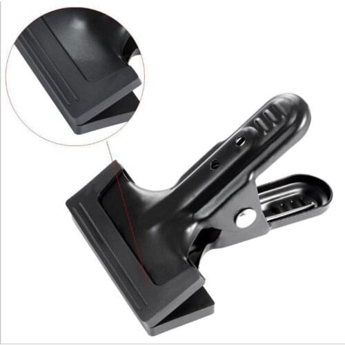 Backdrop Bracket Holder Photo Studio Background Support Clamps With Rubber Protective Sleeve Photography Accessory Metal Clip