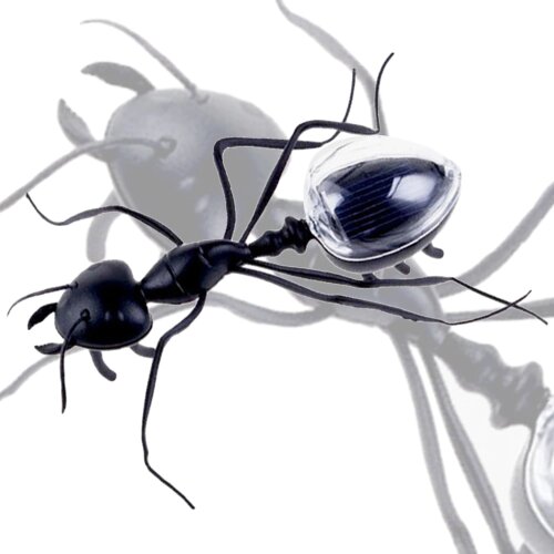 Kids Mini Solar Powered Ant Toy Simulation Realistic Solar Power Energy Insect Spider Cockroach Grasshopper Robot Novelty Toy