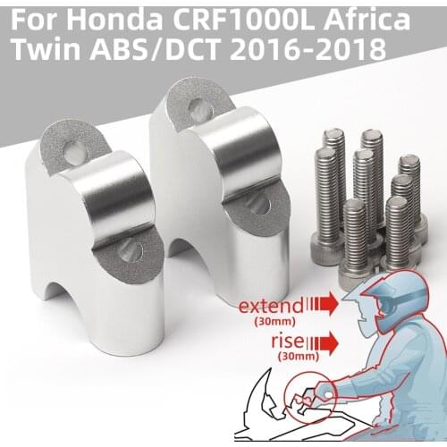 For Honda CRF1000L Africa Twin ABS/DCT 2016 2017 2018 Motorcycle Handlebar Riser Up Backs Moves Bracket Kit