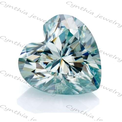 8.5x8.5 D VVS1 Blue Heart Cut Factory Price Professional Loose Moissanite Supplier Factory GRA Sale The Global Market Customiz